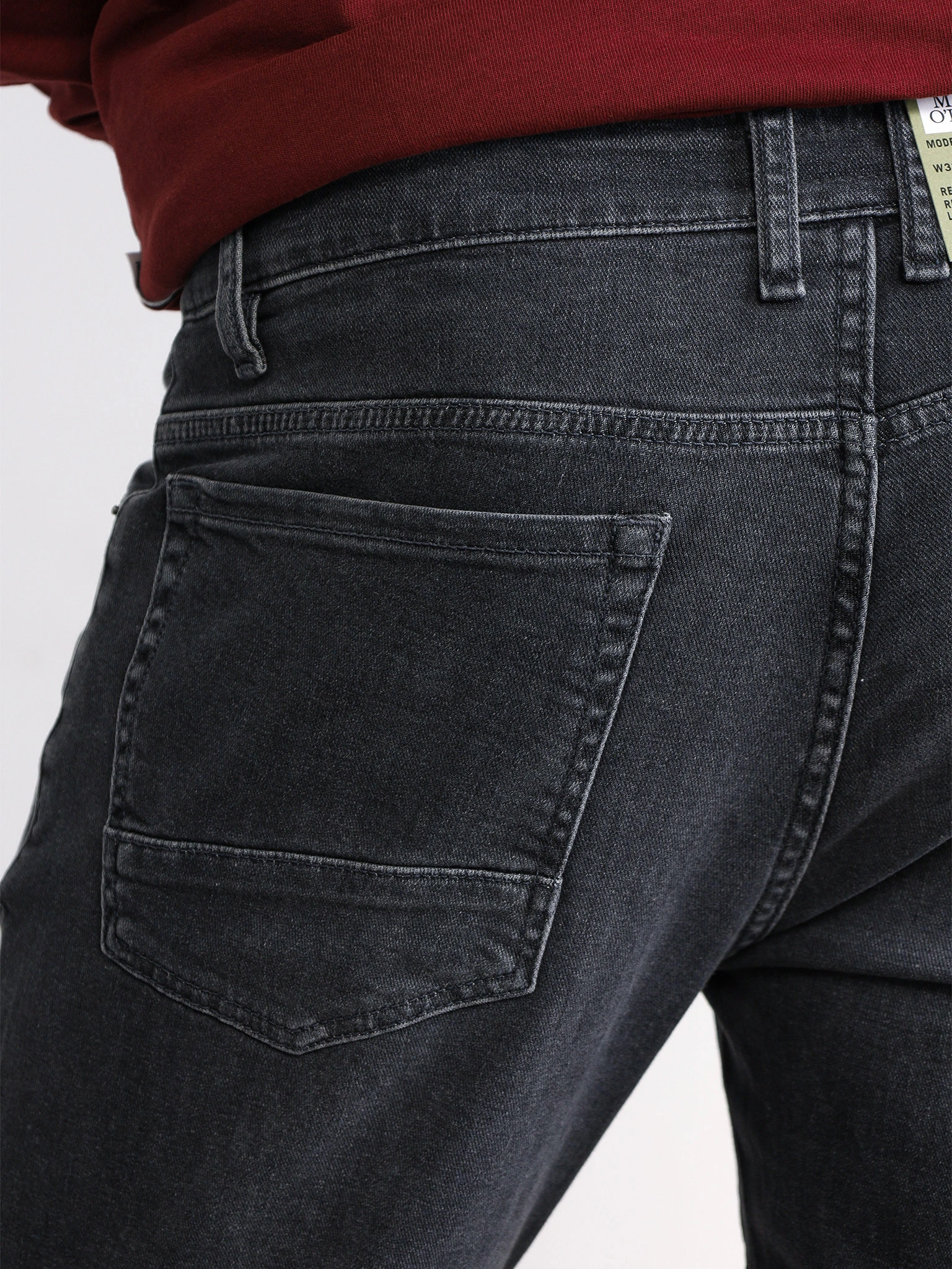 Джинсы серого цвета из смесового хлопка